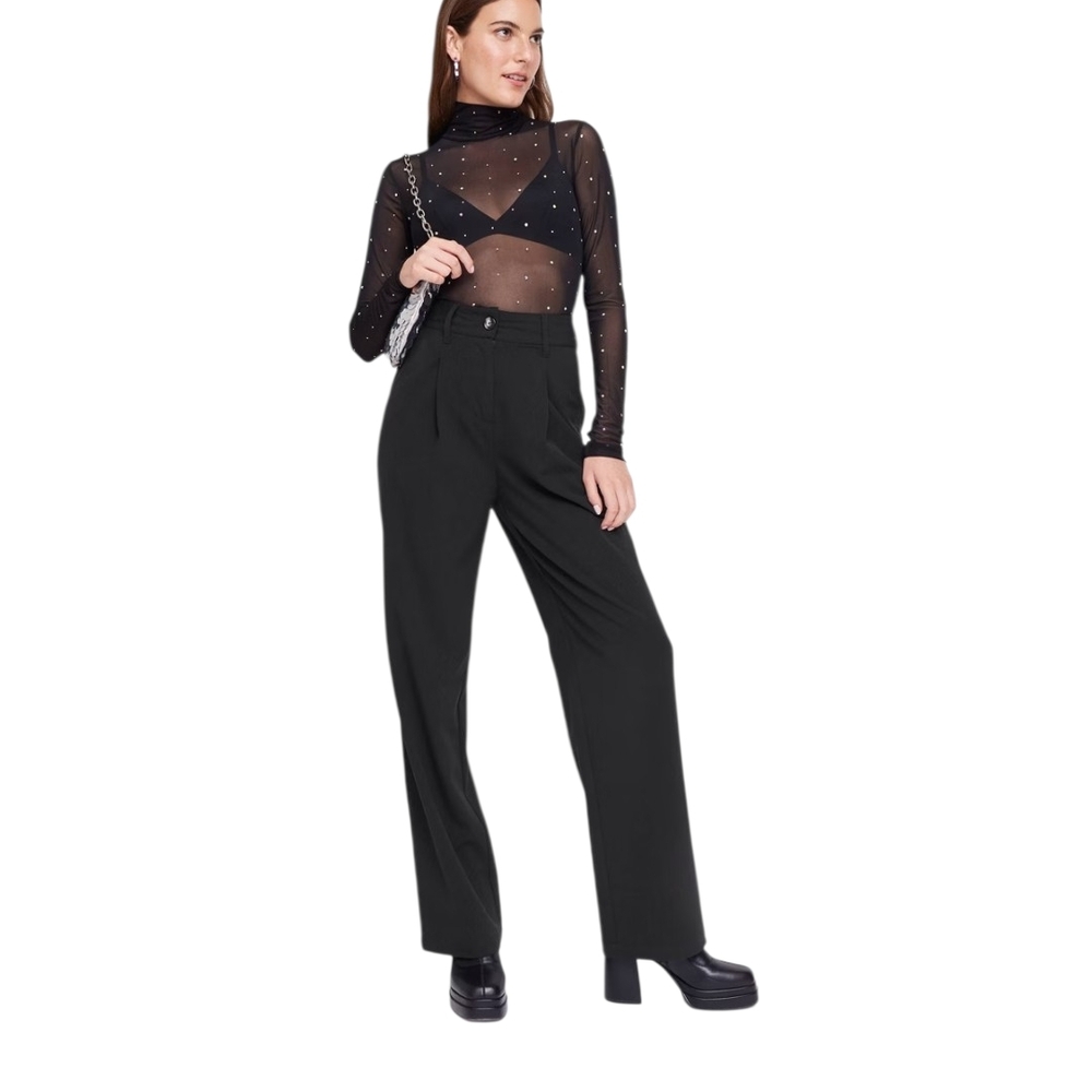 Wild Fable Elegant Black Wide Leg Women's Pants Size S